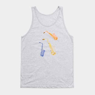 3 saxophones Tank Top